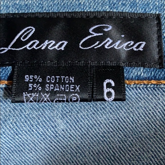 LANA ERICA Vtg Embroidered & Rhinestone Jeans - Picture 7 of 16